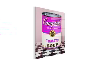 Tableau «Lattina di Zuppa Rosa» Paolo et Edgar - 30 x 21,5 x 1 cm