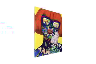 Tableau Volto di donna Pop Art 2 - 70 x 50 cm