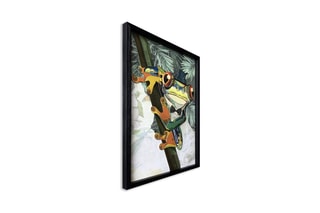 Tableau 3D Rana con cappello a cilindro 2 - 70 x 50 x 3 cm