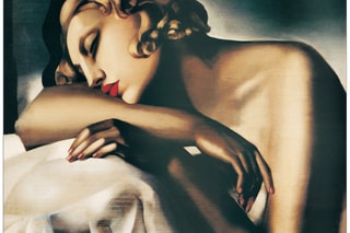 Poster «La dormeuse» Tamara de Lempick - 122 x 96 cm - Noir et beige