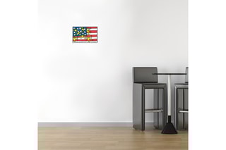 Poster «American Musical Festival» Keith Haring - 26 x 17 cm - Blanc et rouge