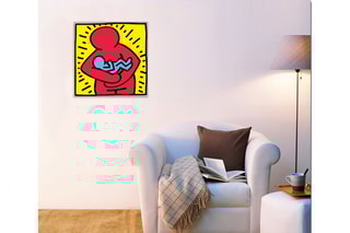 Poster «Untitled, 1986» Keith Haring - 40 x 40 cm - Vert et noir