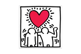Poster «Untitled, Wedding Invitation» Keith Haring - 20 x 20 cm - Blanc