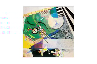 Poster «Mod. 236 verde aperto, 1923» Vassily Kandinsky - 70 x 70 cm - Vert foncé