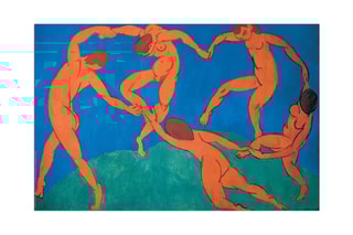 Poster «La Danza» Henri Matisse - 130 x 85 cm - Bleu pétrole