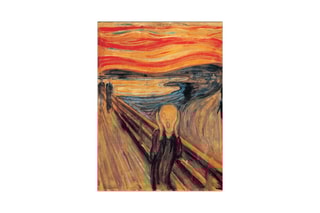 Poster «The Scream» Edvard Munch - 49 x 66 cm - Orange