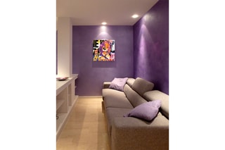 Poster «Marilyn Monroe Club» Paul Raynal - 30 x 30 cm - Orange et violet