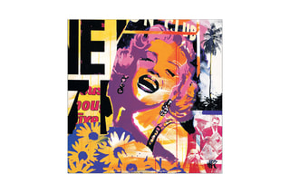 Poster «Marilyn Monroe Club» Paul Raynal - 30 x 30 cm - Orange et violet