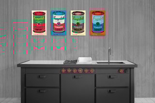 Poster «Campbell's Soup Can, 1965» Andy Warhol - 21 x 35 cm - Rouge