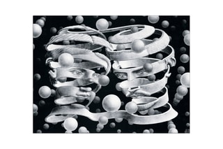 Poster «Bond Of Union, 1956» Maurits Cornelis Escher - 53 x 39 cm - Noir