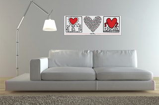Poster «Untitled» Keith Haring - 95 x 33 cm - Blanc