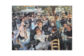 Poster «Au Mulin De La Galette» Auguste Renoir - 40 x 30 cm - Noir