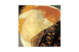 Poster «Danae Detail» Gustav Klimt - 30 x 30 cm - Jaune