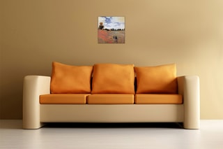 Poster «Campo Di Papaveri Detail» Claude Monet - 30 x 30 cm - Kaki