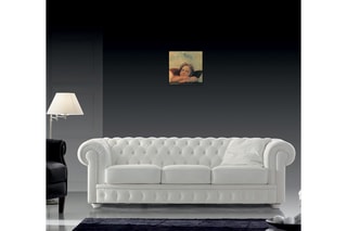 Poster «Cherubini» Raffaello - 30 x 30 cm - Beige et noir