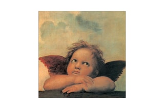 Poster «Cherubini» Raffaello - 30 x 30 cm - Beige et noir
