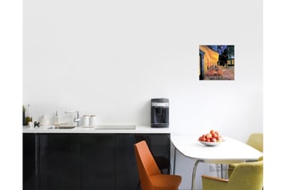 Poster «Terrasse du café le soir» Vincent Van Gogh - 30 x 30 cm - Jaune et noir