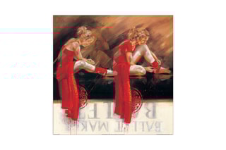 Poster «Velvet Shoes» Kitty Meijering - 30 x 30 cm - Rouge