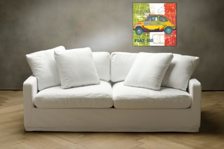 Poster «Pop 500 II» Obraz Salvini - 50 x 50 cm - Rouge et vert