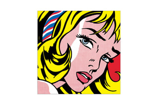 Tableau «Girl With Hair Ribbon, 1965» Roy Lichtenstein - 60 x 61 cm