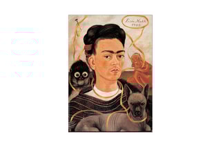 Tableau “Autoritratto Con Scimmia” Frida Kahlo - 50 x 70 cm