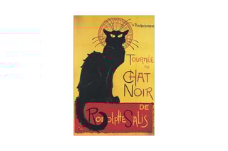 Tableau “Chat Noir” Anonimus - 50 x 75 cm