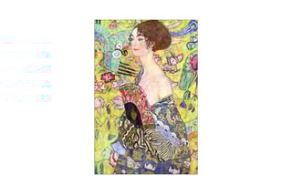 Tableau “Lady with fan” Klimt Gustav - 50 x 75 cm