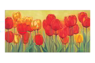 Tableau «Fruhlingsgarten» Maria Bernhardt - 100 x 50 cm