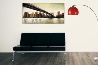 Tableau «Brooklyn Bridge View» Sid Daniels - 100 x 50 cm