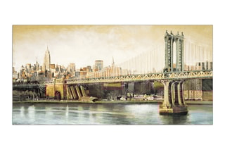 Tableau «Manhattan Bridge Way» Sid Daniels - 100 x 50 cm