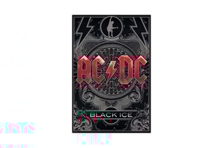 Tableau Black Ice AC/DC - 60 x 90 cm 