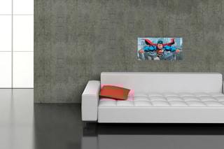 Tableau “Flying Over Metropolis” DC Comics - 100 x 50 cm