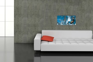 Tableau “Gotham City Skyline” DC Comics - 100 x 50 cm