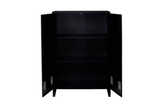 Móvel de arrumação 2 portas Storen Preto