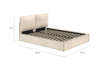 Lit-coffre avec sommier Lilou - Couchage 160 x 200 cm