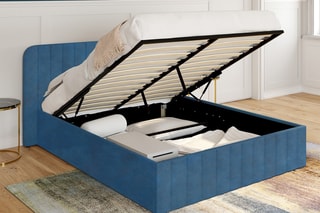 Lit coffre avec sommier Valentina - Couchage 140 x 190 cm