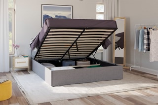 Lit coffre avec sommier Louise - Couchage 160 x 200 cm
