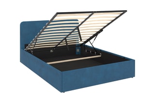 Lit-coffre avec sommier Louise - Couchage 140 x 190 cm