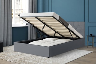 Lit coffre avec sommier Hannah - Couchage 140 x 190 cm