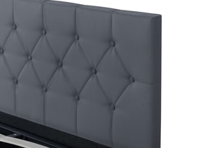 Lit coffre avec sommier Hannah - Couchage 140 x 190 cm
