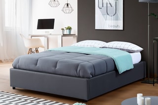 Lit coffre et sommier Miami - Couchage 140 x 190 cm
