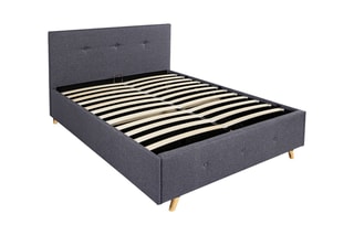 Lit-coffre avec sommier Luléa - Couchage 140 x 190 cm