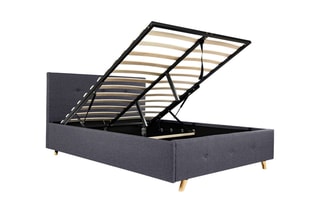 Lit-coffre avec sommier Luléa - Couchage 140 x 190 cm