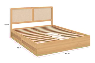 Lit avec sommier Eve - Couchage 160 x 200 cm