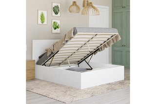 Lit-coffre avec sommier Sicilia - Couchage 140 x 190 cm