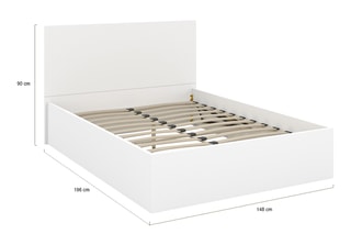 Lit-coffre avec sommier Sicilia - Couchage 140 x 190 cm