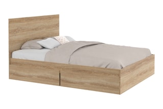 Lit avec sommier Oklahoma - Couchage 140 x 190 cm