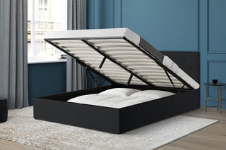 Lit-coffre avec sommier Austin - Couchage 140 x 190 cm