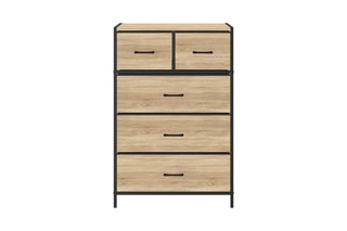 Commode 5 tiroirs Iris - 60 x 90 x 30 cm