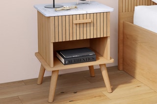 2 tables de chevet 1 tiroir Marceau - 40 x 50 x 34 cm